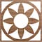 Ekena Millwork Blume Wood Fretwork Pierced Ceiling Medallion, Walnut, 40"OD x 13 7/8"ID x 1/4"T CMWP40X40X0250BLWA - alternate 1